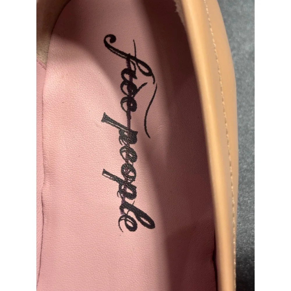 Free People‎ New Liv Leather Penny Loafers Camel Size EU37/US6.5